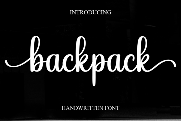 Backpack: A Sweet Handwritten Font
