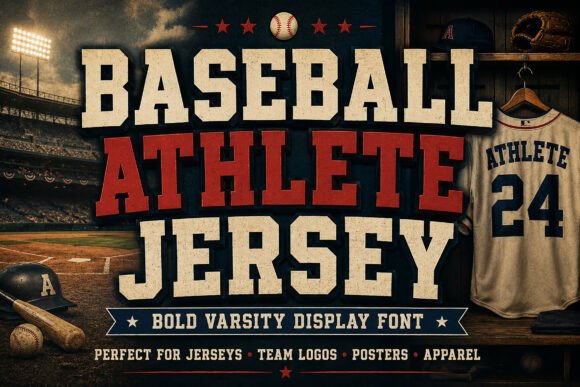 Baseball Athlete Jersey: The Typographic Embodiment of American Sports Heritage