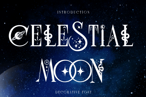 Celestial Moon: A Decorative Font with Quiet Charm