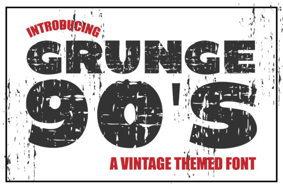 Grunge 90 S: The Bold, Expressive Display Font That Commands Attention