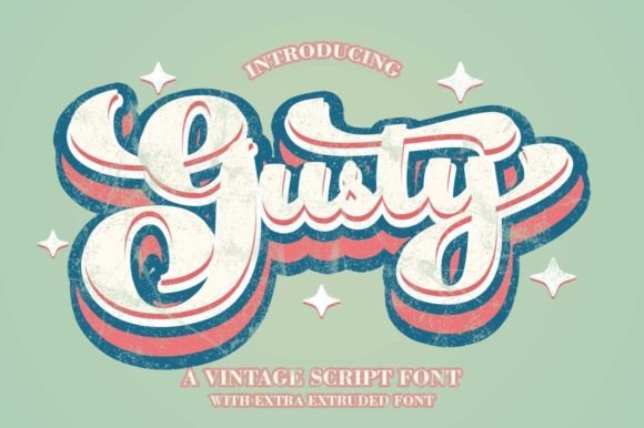 Gusty Font: Where Retro Groove Meets Modern Design