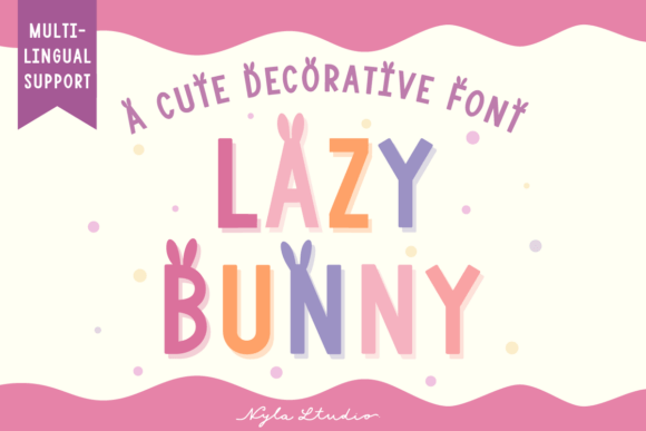 Lazy Bunny: The Playful Decorative Font That Brings Easter Charm to Every Project