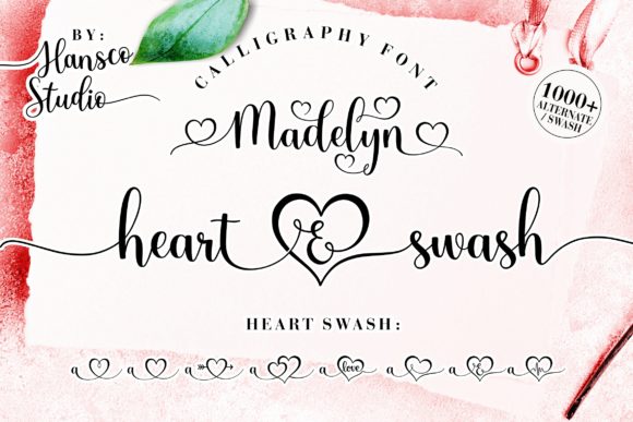 Madelyn Heart: Elegant Script for Modern Design