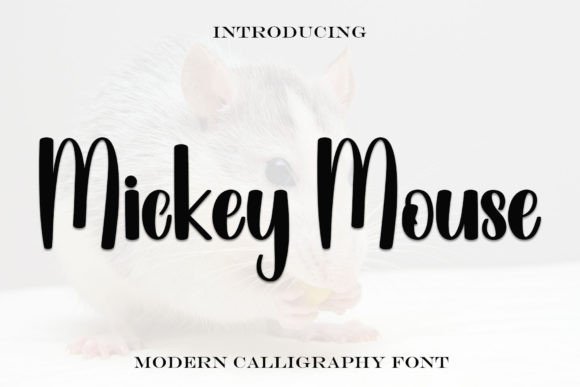 Mickey Mouse Font: Playful & Bold