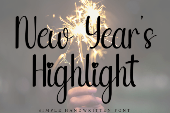 New Year’s Highlight: The Playful Handwritten Font That Brings Designs to Life