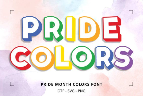 Pride Month Colors: A Vibrant Display Font