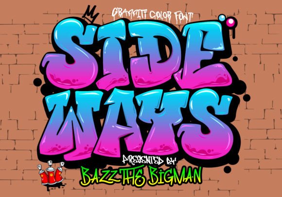 Sideways: The Graffiti-Style Color Font That Brings Urban Energy to Your Designs